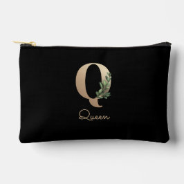 Elegant Botanische monogram Gold Letter Q Etui