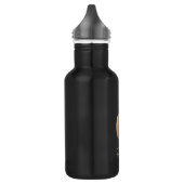 Elegant Botanische monogram Gold Letter Q Waterfles (Links)