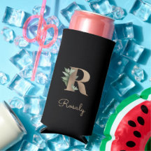 Elegant Botanische monogram Gold Letter R