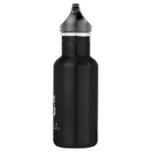 Elegant Botanische monogram Gold Letter S Waterfles (Rechts)