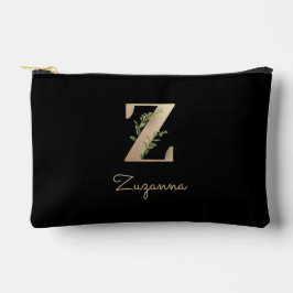 Elegant Botanische monogram Gold Letter Z Etui