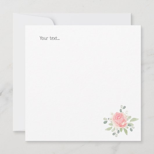 Elegant botanische mooie flora voor mama (Achterkant)