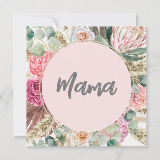 Elegant botanische mooie flora voor mama (Voorkant)