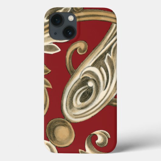 Elegant botanische motif met tangebloed Case-Mate iPhone case (Achterkant)