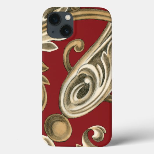Elegant botanische motif met tangebloed Case-Mate iPhone case (Achterkant)
