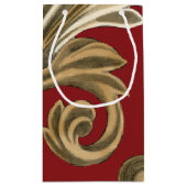 Elegant botanische motif met tangebloed klein cadeauzakje (Achterkant)