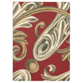 Elegant botanische motif met tangebloed klembord (Achterkant)