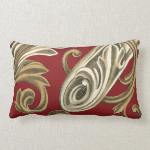 Elegant botanische motif met tangebloed kussen