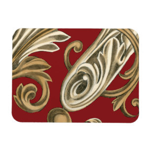 Elegant botanische motif met tangebloed magneet