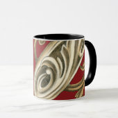 Elegant botanische motif met tangebloed mok (Voorkant rechts)