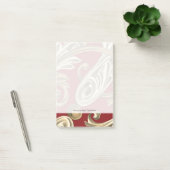 Elegant botanische motif met tangebloed post-it® notes (Kantoor)