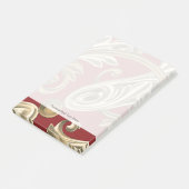 Elegant botanische motif met tangebloed post-it® notes (Schuin)