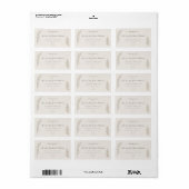 Elegant Botanische Olijftak Trouwadres  Etiket (Full Sheet)