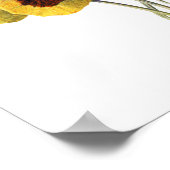 Elegant botanische printplaten poster (Hoek)