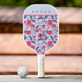 Elegant botanische roze en Paarse Floral Pickleball Paddle