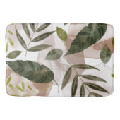 Elegant Botanische Safari Leaves Badmat (Voorkant)