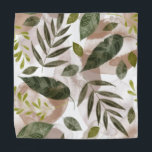 Elegant Botanische Safari Leaves Bandana<br><div class="desc">Elegant tropische groen</div>