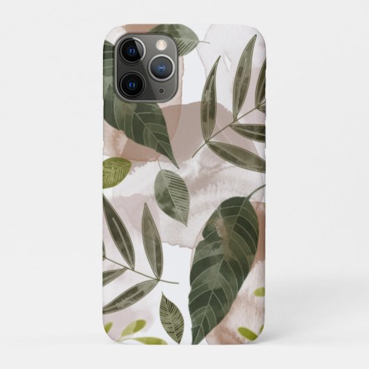 Elegant Botanische Safari Leaves Case-Mate iPhone Case (Achterkant)