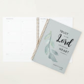 Elegant Botanische Salie Groen Christelijk Planner (Display)