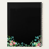 Elegant botanische sinaasappel planner (Achterkant)