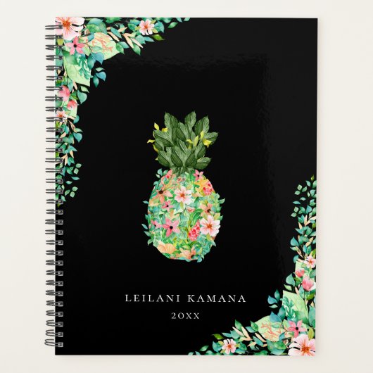 Elegant botanische sinaasappel planner (Voorkant)