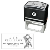  Elegant Botanische Sinaasappels Retouradres Zelfinktende Stempel (In situ)