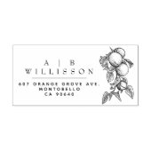  Elegant Botanische Sinaasappels Retouradres Zelfinktende Stempel (Design)