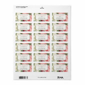 Elegant Botanische Tuin Flowers  Classy Etiket (Full Sheet)