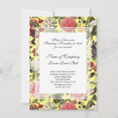 Elegant botanische tuin Gala Dinner Spring Yellow Kaart (Voorkant)