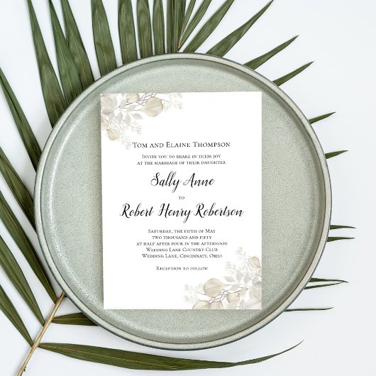 Elegant Botanische Tuin Sage Groen Script Kaart