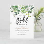 Elegant Botanische Tuin Spring Vrijgezellenfeest Kaart (Staand voorkant)