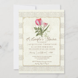 Elegant botanische tuinstelletjes schoteltje kaart