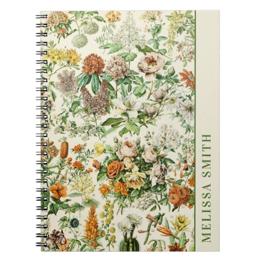 Elegant botanische ventilator notitieboek (Voorkant)