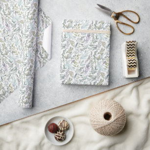 Elegant botanische Waterverf Cadeaupapier