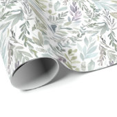 Elegant botanische Waterverf Cadeaupapier (Rol Hoek)