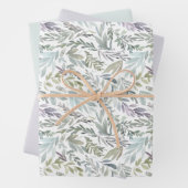 Elegant botanische Waterverf Inpakpapier Vel (In situ)