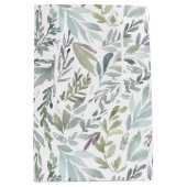 Elegant botanische Waterverf Medium Cadeauzakje (Voorkant)