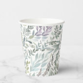 Elegant botanische Waterverf Papieren Bekers (Rechts)