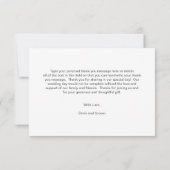 Elegant Botanische Waterverf Succulents Wedding Bedankkaart (Achterkant)