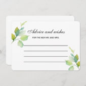 Elegant botanische waterverf vrijgezellenfeest adv informatiekaartje (Voorkant / Achterkant)