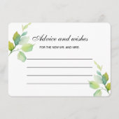 Elegant botanische waterverf vrijgezellenfeest adv informatiekaartje (Voorkant)