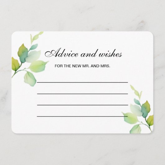 Elegant botanische waterverf vrijgezellenfeest adv informatiekaartje (Voorkant)