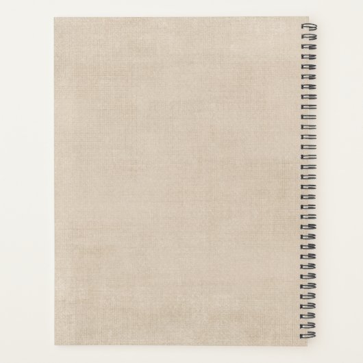 Elegant  botanische wilde bloem planner (Achterkant)