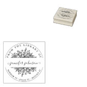 Elegant botanische wilde bloemen uit de bibliothee rubberstempel (Gestempeld)