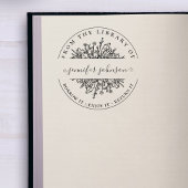 Elegant botanische wilde bloemen uit de bibliothee rubberstempel