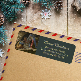 Elegant Botticelli Christelijk kerstadres Etiket