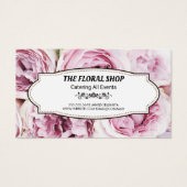 Elegant Bouquet van Flowers Visitekaartje (Voorkant)