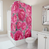 Elegant Bouquet van Rozen Douchegordijn (In situ)