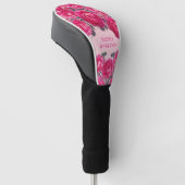 Elegant Bouquet van Rozen Gepersonaliseerd Golfheadcover (Schuin)