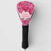 Elegant Bouquet van Rozen Gepersonaliseerd Golfheadcover (Voorkant)